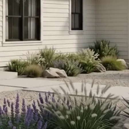 Zone 0, the first five feet of ground around a house, kept clear with gravel